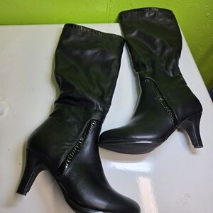 Rhapsody Black Heeled Boots